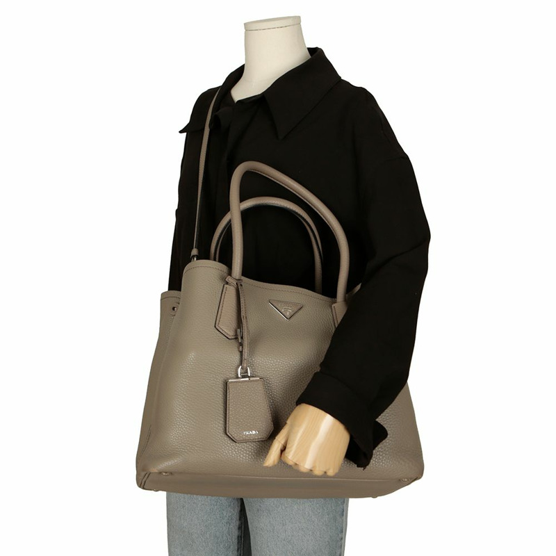 PRADA 雙托特肩背包-12