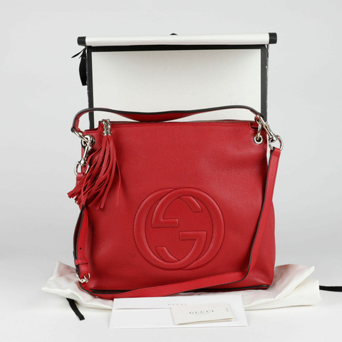GUCCI Soho 流蘇手提單肩包