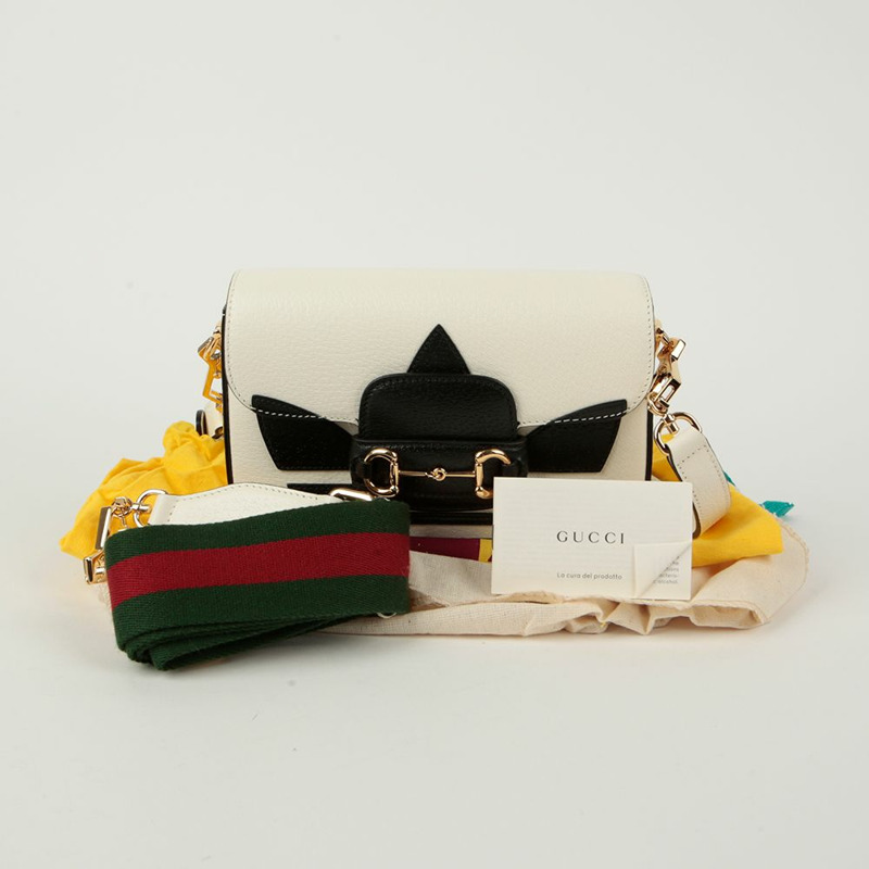 【包稅】GUCCI 馬銜扣環 1955 阿迪達斯迷你肩斜背包-0