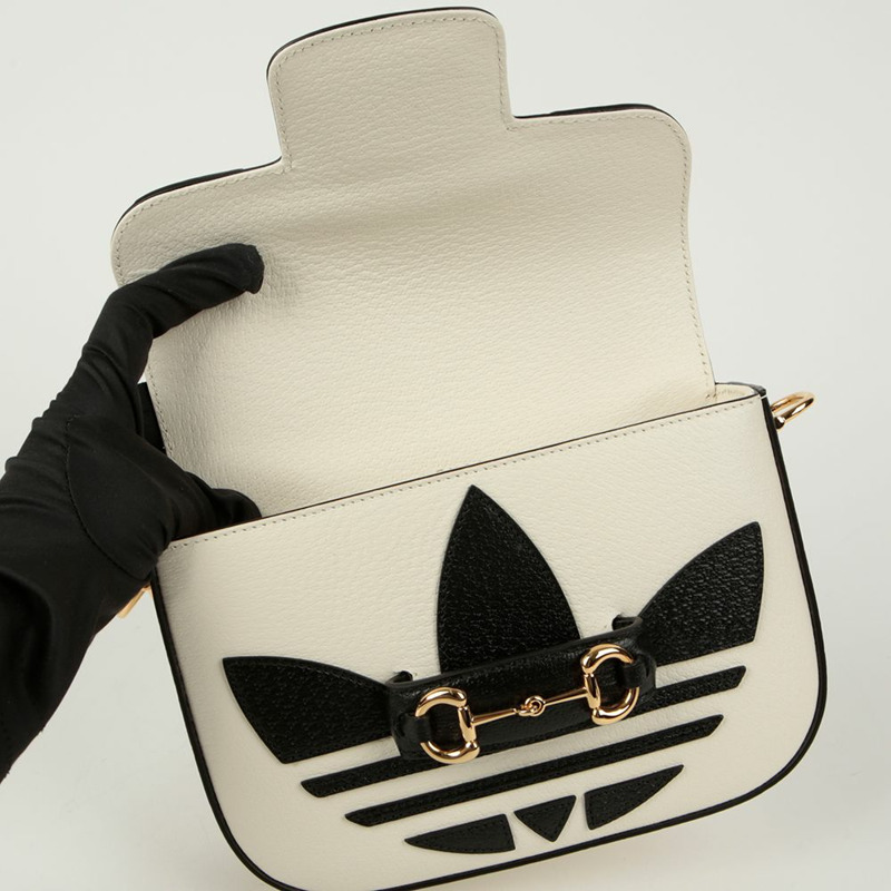 【包稅】GUCCI 馬銜扣環 1955 阿迪達斯迷你肩斜背包-10