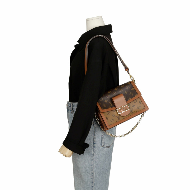 LOUIS VUITTON Dauphine 中單肩斜背包-10