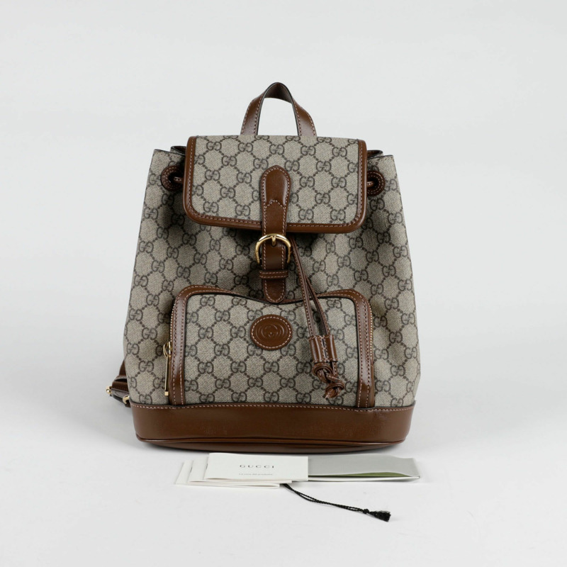 【包稅】GUCCI GG 互扣 G 背包-0