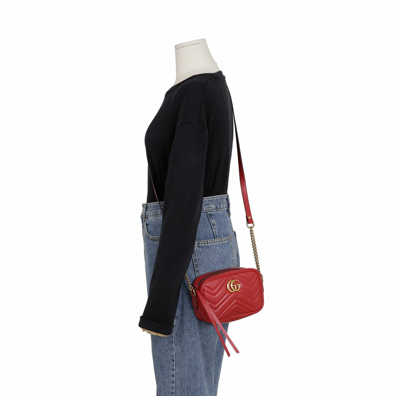 GUCCI GG Marmont 迷你斜背包 448065-7