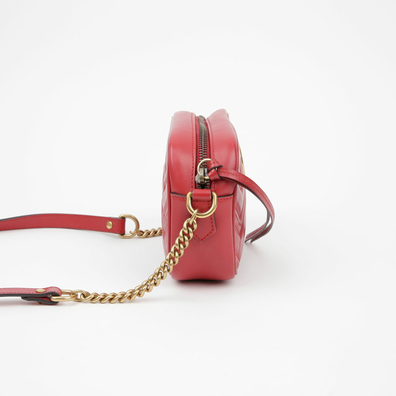 【包稅】GUCCI 448065 GG Marmont 迷你肩斜背包-3