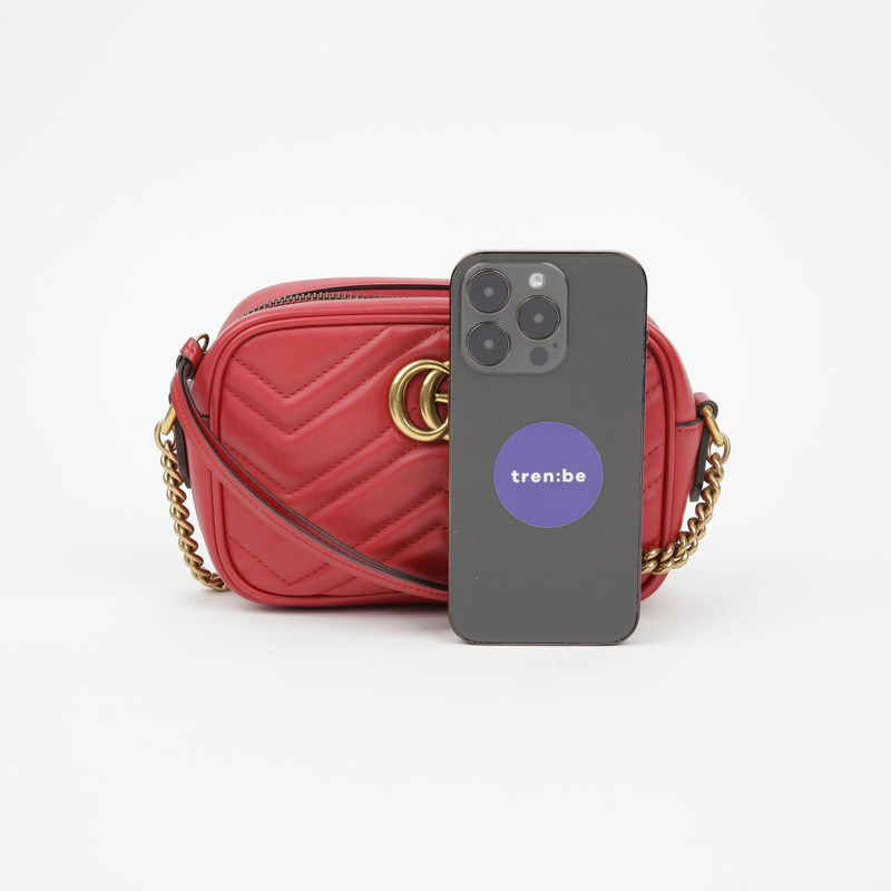 【包稅】GUCCI 448065 GG Marmont 迷你肩斜背包-5