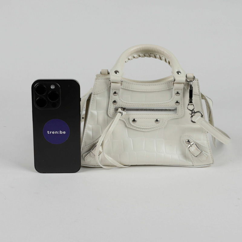 BALENCIAGA 新經典迷你頂部提把托特單肩包-10