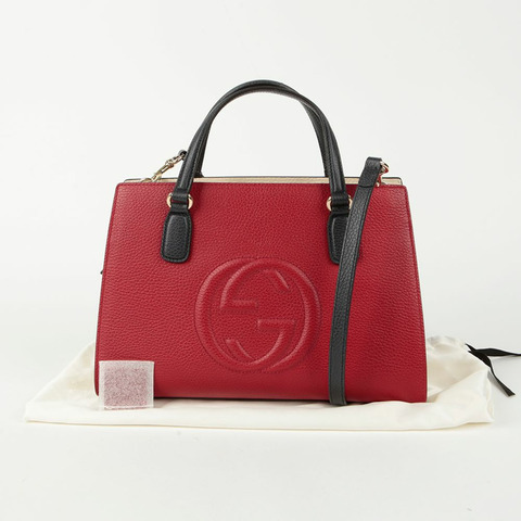 GUCCI Soho 頂部提把托特單肩包