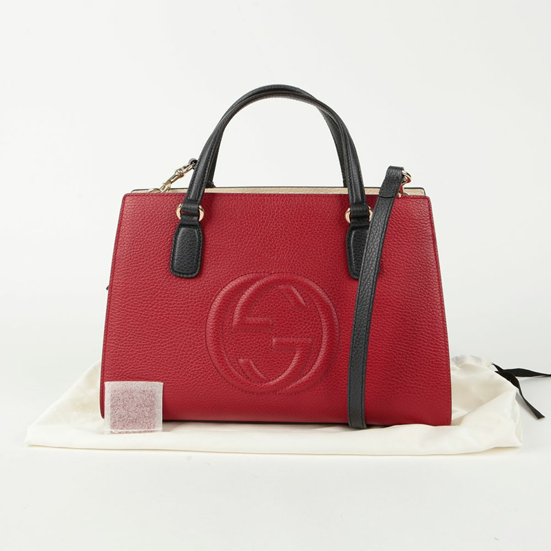 GUCCI Soho 頂部提把托特單肩包-0