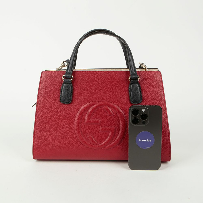 GUCCI Soho 頂部提把托特單肩包-11