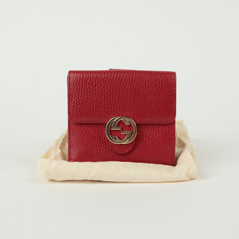 GUCCI 互鎖雙折皮夾 615525