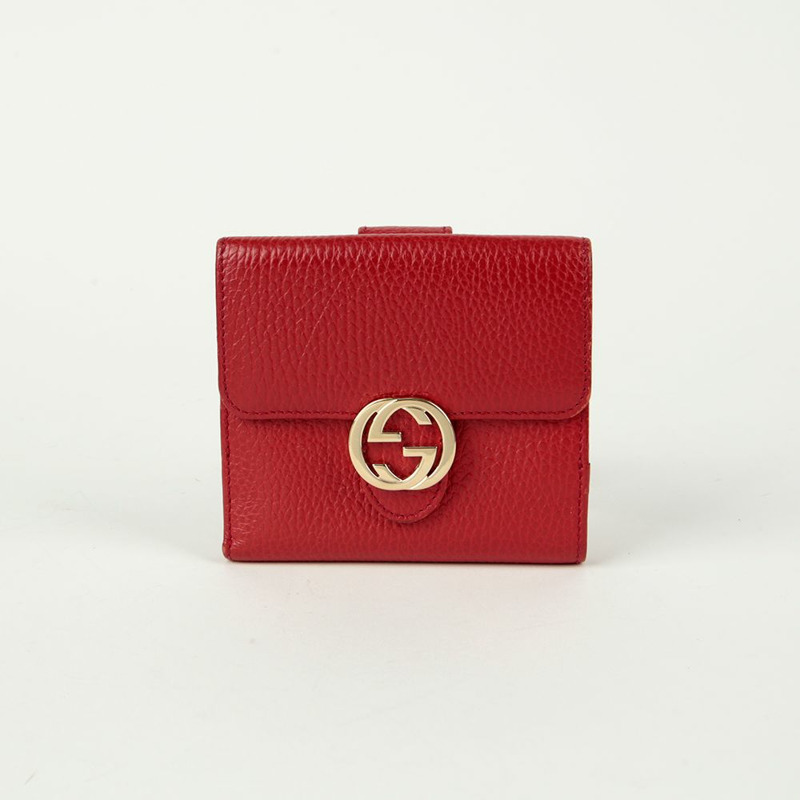 GUCCI 互鎖雙折皮夾 615525-1