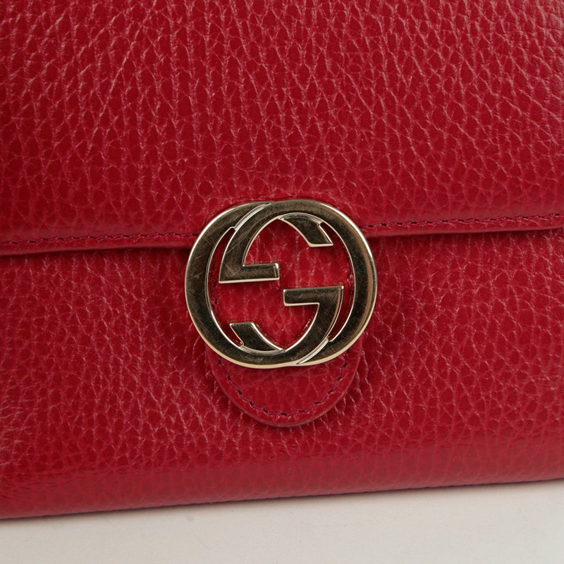 GUCCI 互鎖雙折皮夾 615525-2