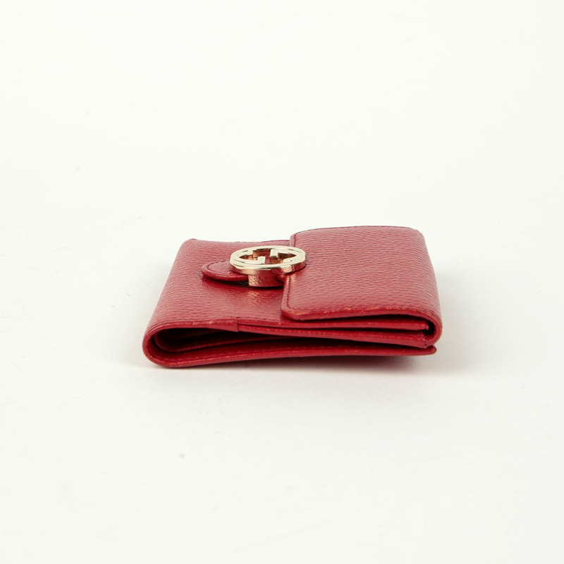 GUCCI 互鎖雙折皮夾 615525-4