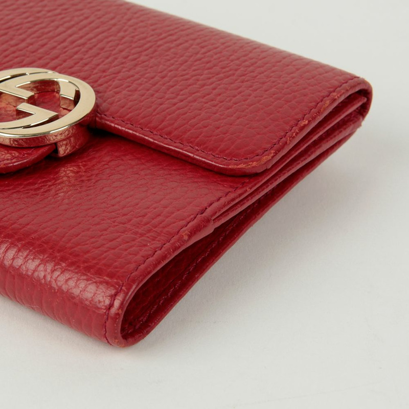 GUCCI 互鎖雙折皮夾 615525-6