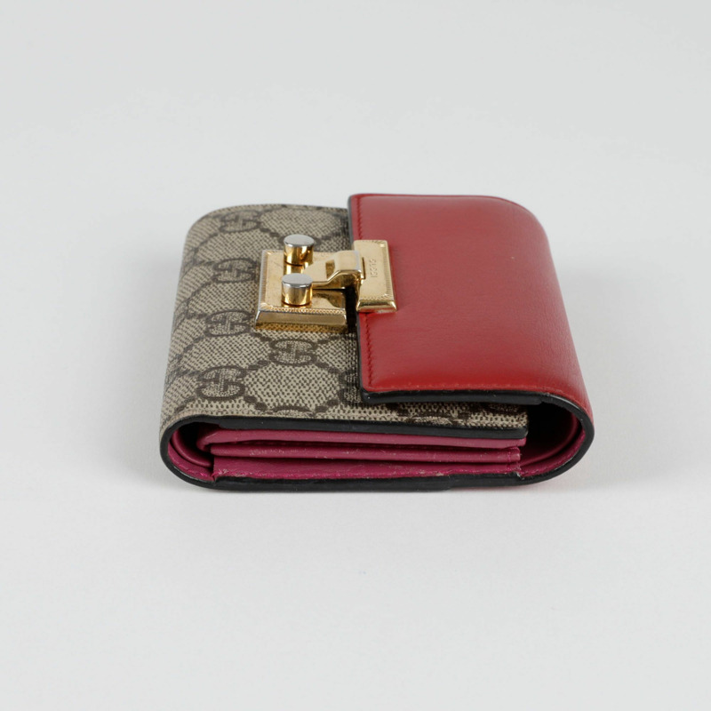 GUCCI 槳鎖雙折錢包-5