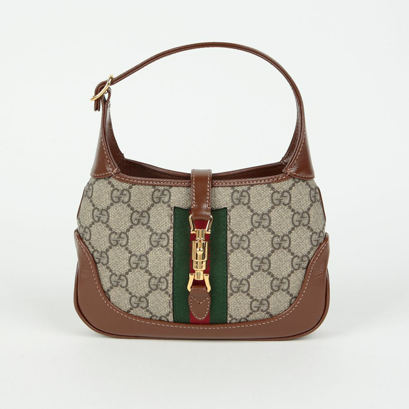 GUCCI 提花 1961 迷你 Hobo 斜背包-1