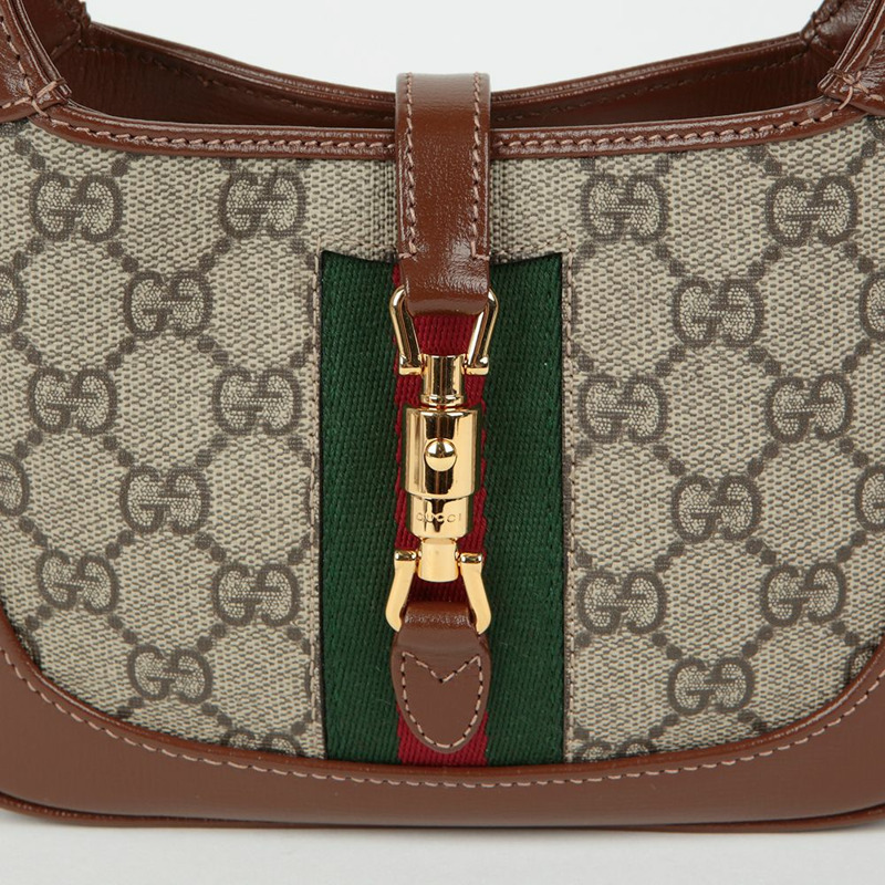 GUCCI 提花 1961 迷你 Hobo 斜背包-2