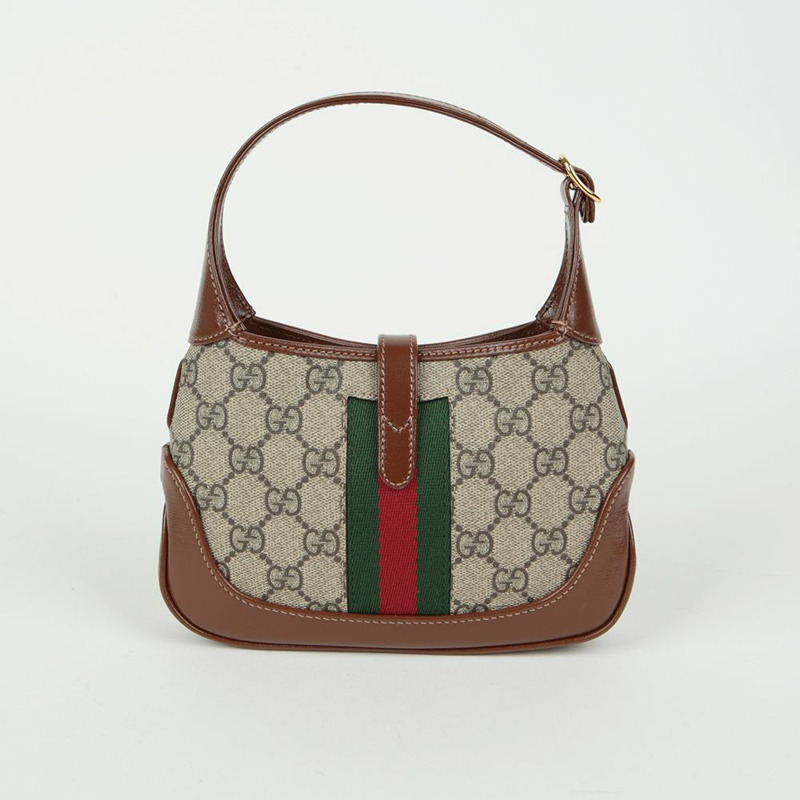 GUCCI 提花 1961 迷你 Hobo 斜背包-3