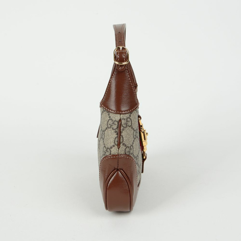 GUCCI 提花 1961 迷你 Hobo 斜背包-4
