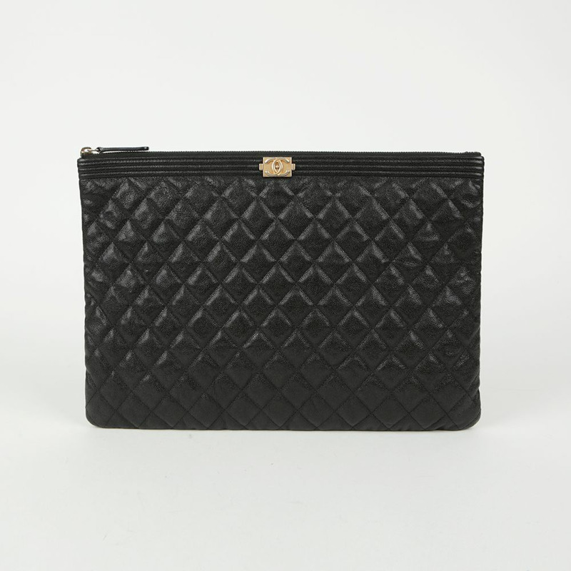 CHANEL Boy Caviar 大號手包-1