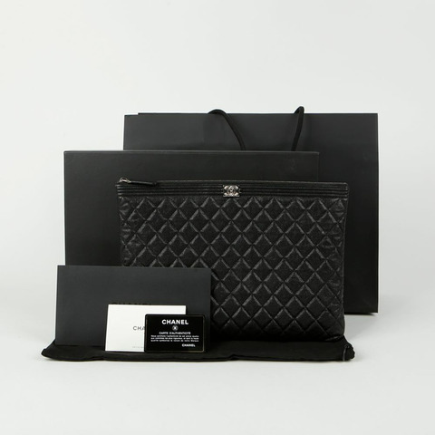 CHANEL Caviar Boy 大號手包