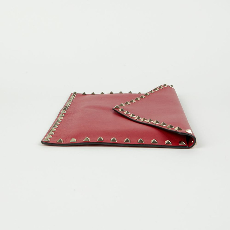 VALENTINO Rockstud 信封手拿包-4