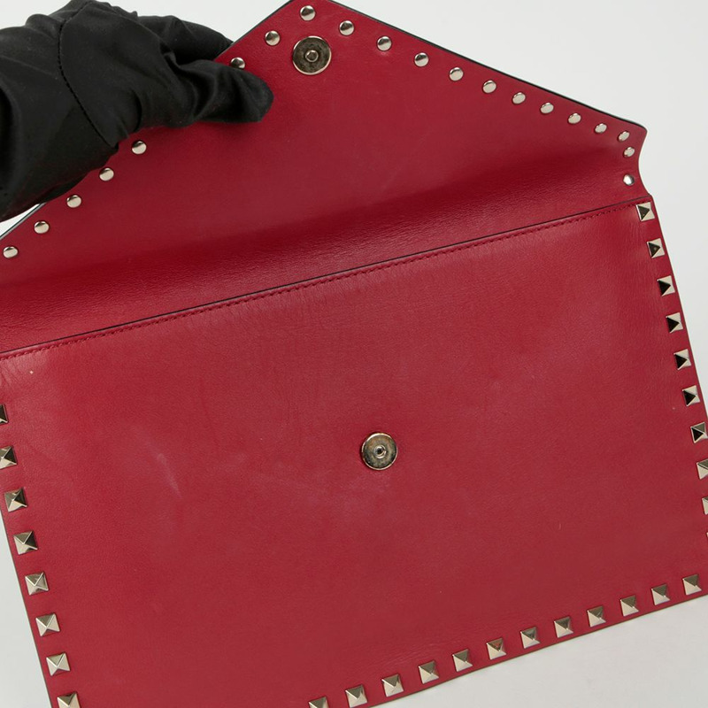 VALENTINO Rockstud 信封手拿包-7