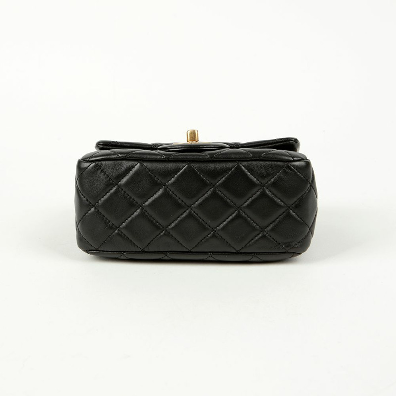 CHANEL Petite Sac 金色球鏈斜背包-6
