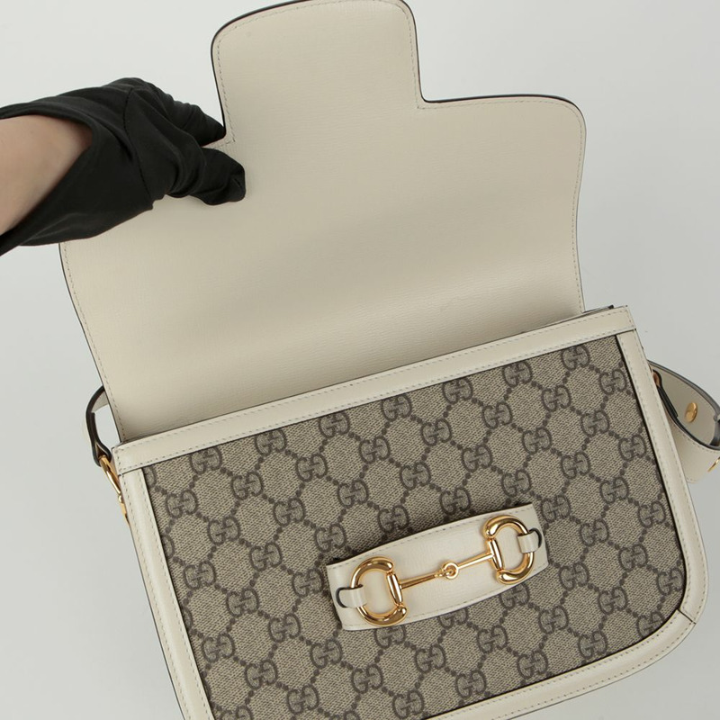 【包稅】GUCCI Horsebit 1955 小號肩斜背包-8
