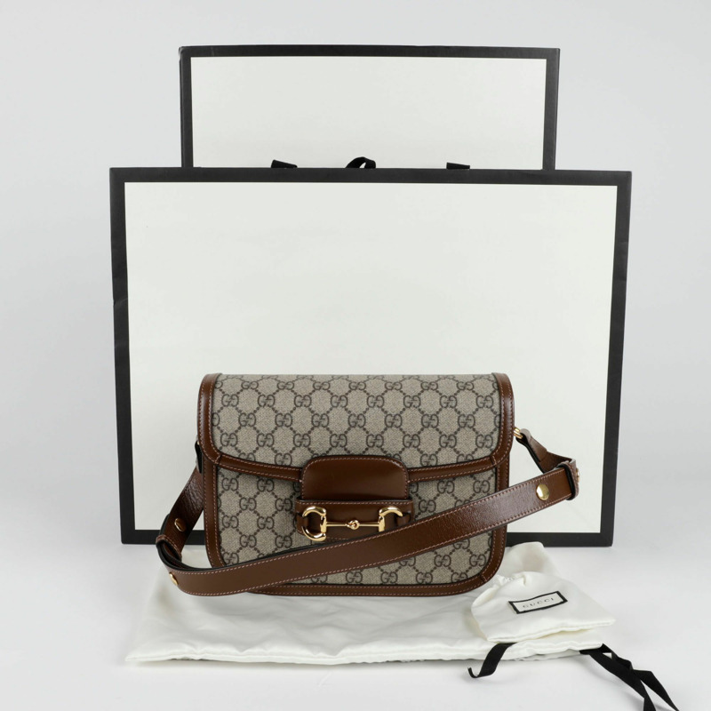 GUCCI Horsebit 1955 小號斜背包-0