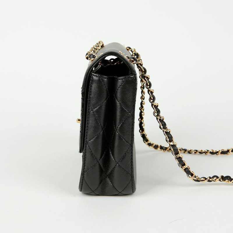 【包稅】CHANEL Coco Roll Block翻蓋鏈條單肩斜背包-5