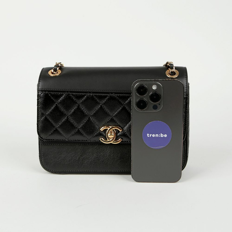 【包稅】CHANEL Coco Roll Block翻蓋鏈條單肩斜背包-10