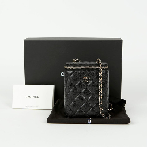 CHANEL Caviar Cosmetic Vanity 單肩斜背包