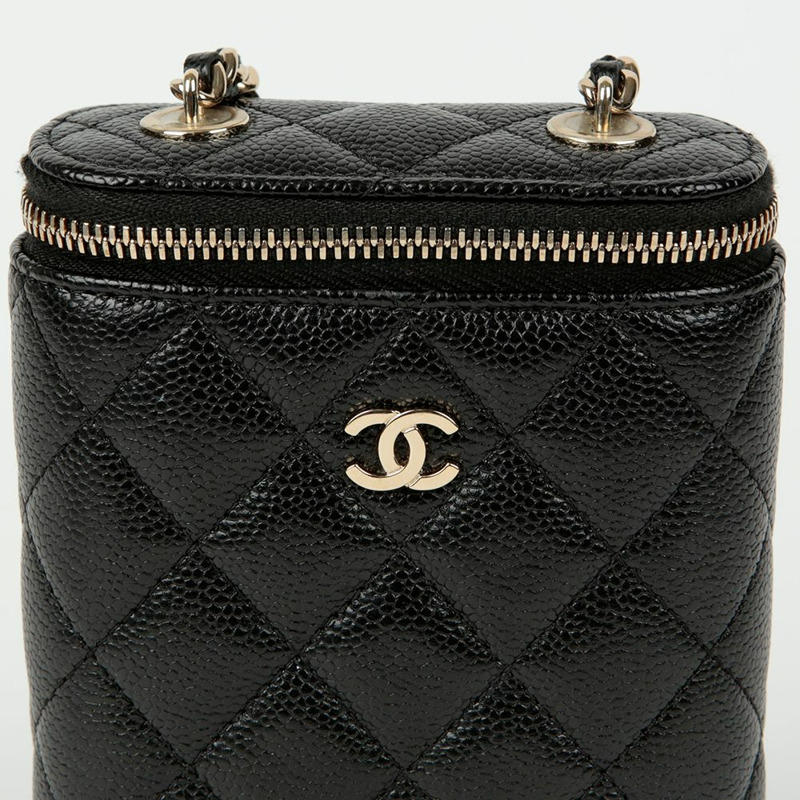 CHANEL Caviar Cosmetic Vanity 單肩斜背包-2