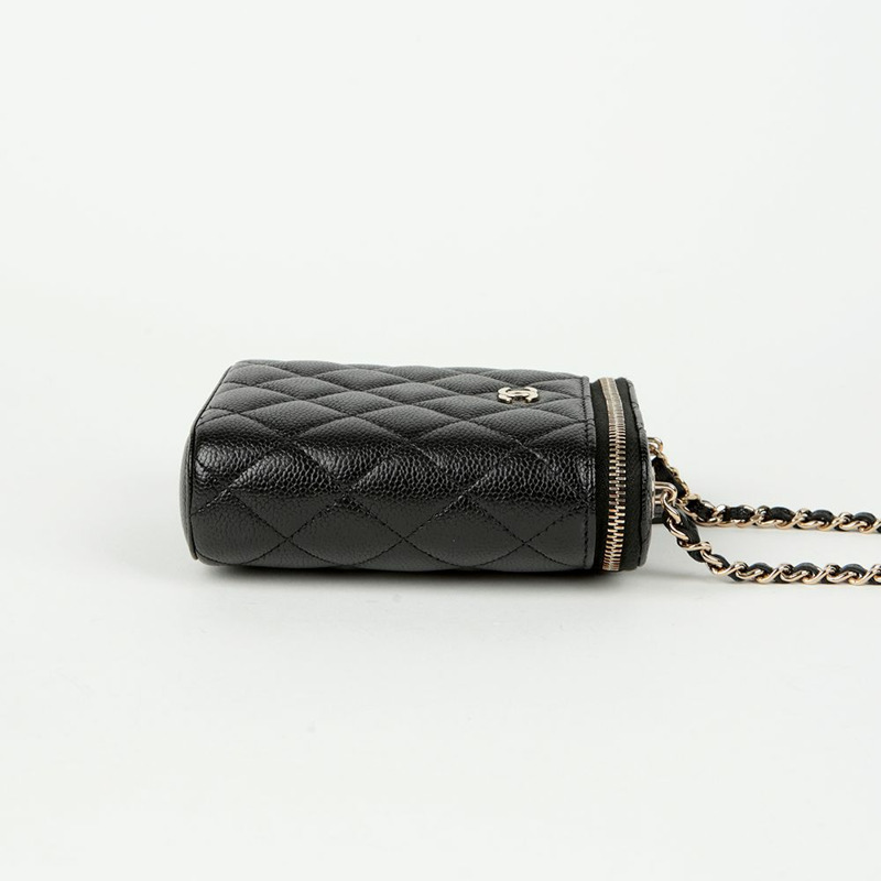 CHANEL Caviar Cosmetic Vanity 單肩斜背包-4