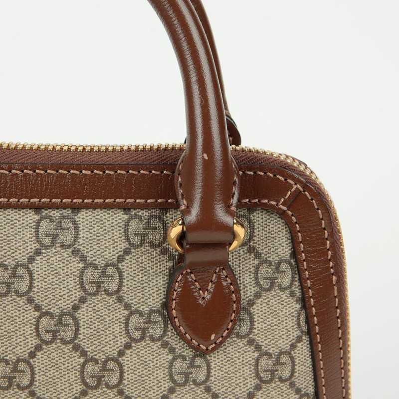 GUCCI Horsebit 1955 迷你頂部提把托特單肩包-4