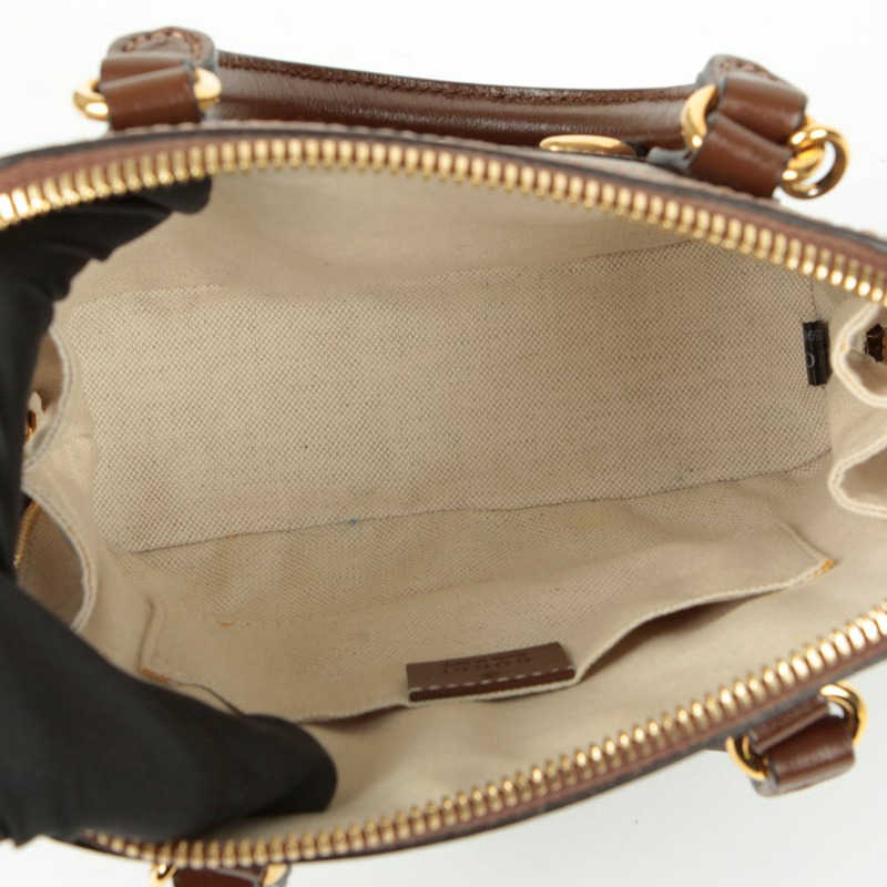 GUCCI Horsebit 1955 迷你頂部提把托特單肩包-10
