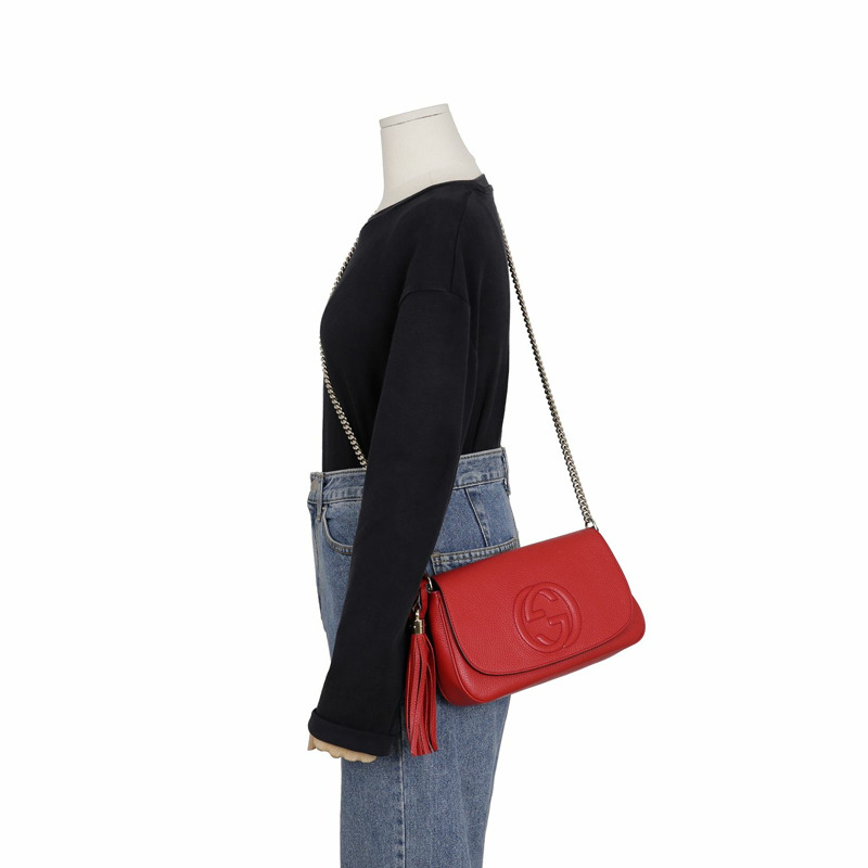GUCCI Soho 流蘇單肩斜背包 536224-9