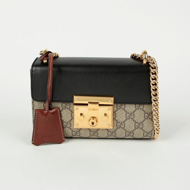 GUCCI Paddle Lock 小號鏈條單肩斜背包 409487-1