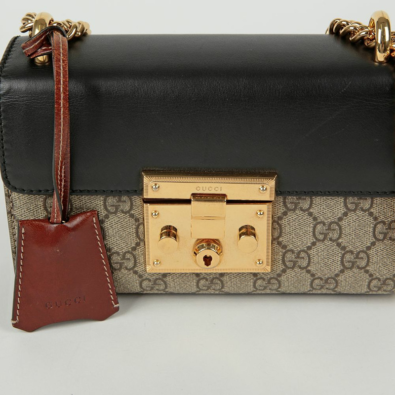 GUCCI Paddle Lock 小號鏈條單肩斜背包 409487-2