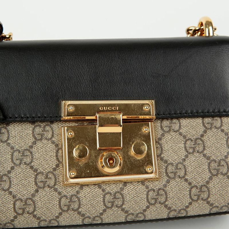 GUCCI Paddle Lock 小號鏈條單肩斜背包 409487-3