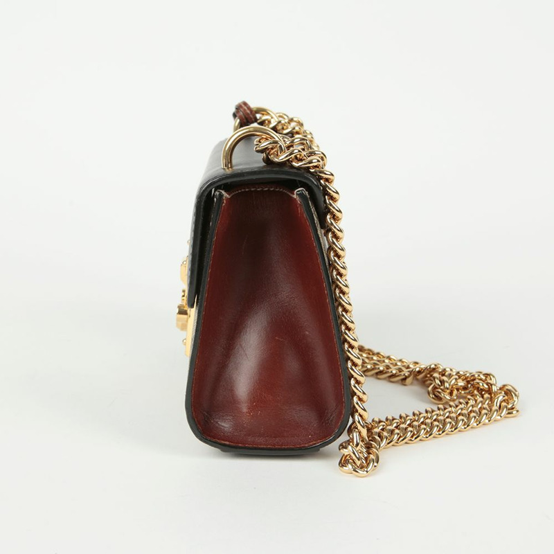 GUCCI Paddle Lock 小號鏈條單肩斜背包 409487-9