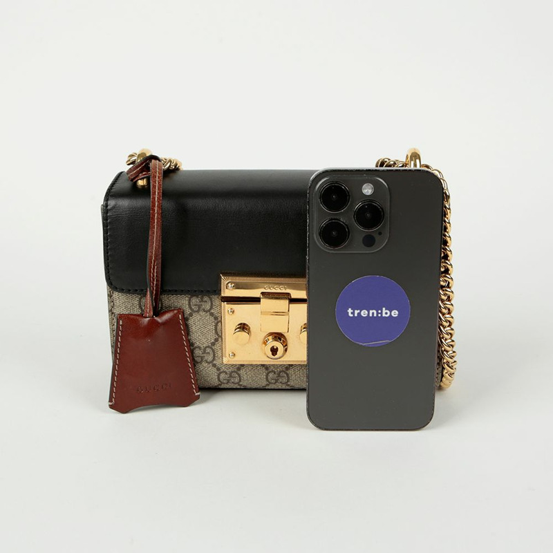 GUCCI Paddle Lock 小號鏈條單肩斜背包 409487-12