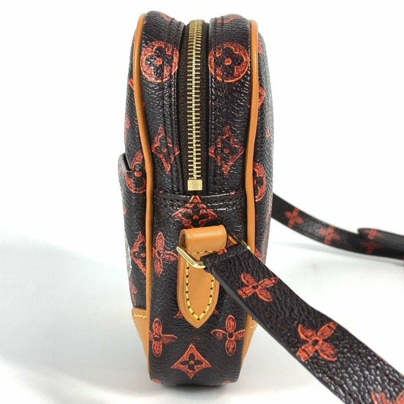 LOUIS VUITTON M44399 Monogram Cat Panam Twin Pochette 帆布肩背包（小號）- 女士棕色-2