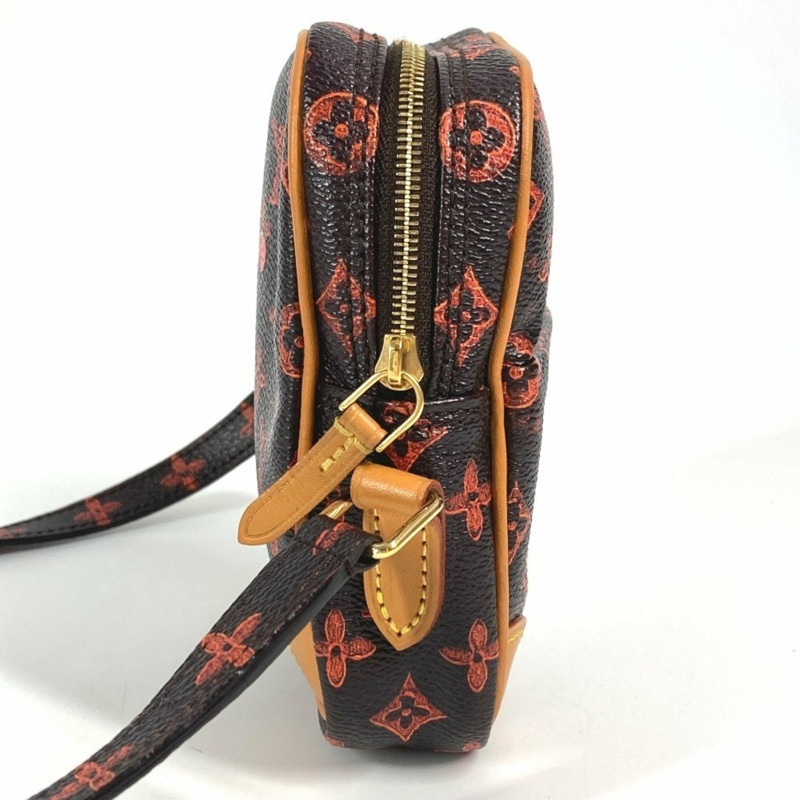 LOUIS VUITTON M44399 Monogram Cat Panam Twin Pochette 帆布肩背包（小號）- 女士棕色-3