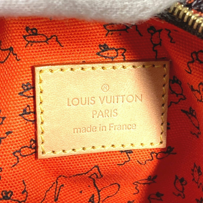 LOUIS VUITTON M44399 Monogram Cat Panam Twin Pochette 帆布肩背包（小號）- 女士棕色-11