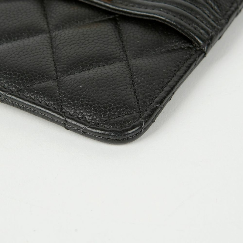 CHANEL Caviar Skin Boy 手機夾卡包-7