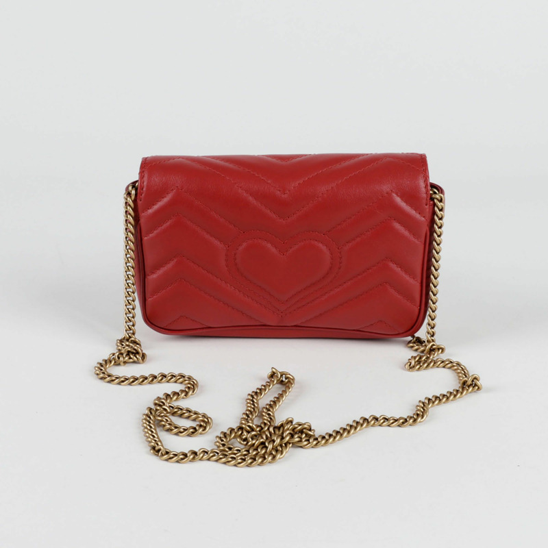 【包稅】GUCCI 476433 GG Marmont 超迷你鏈條單肩斜背包-2