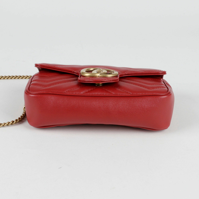 【包稅】GUCCI 476433 GG Marmont 超迷你鏈條單肩斜背包-5