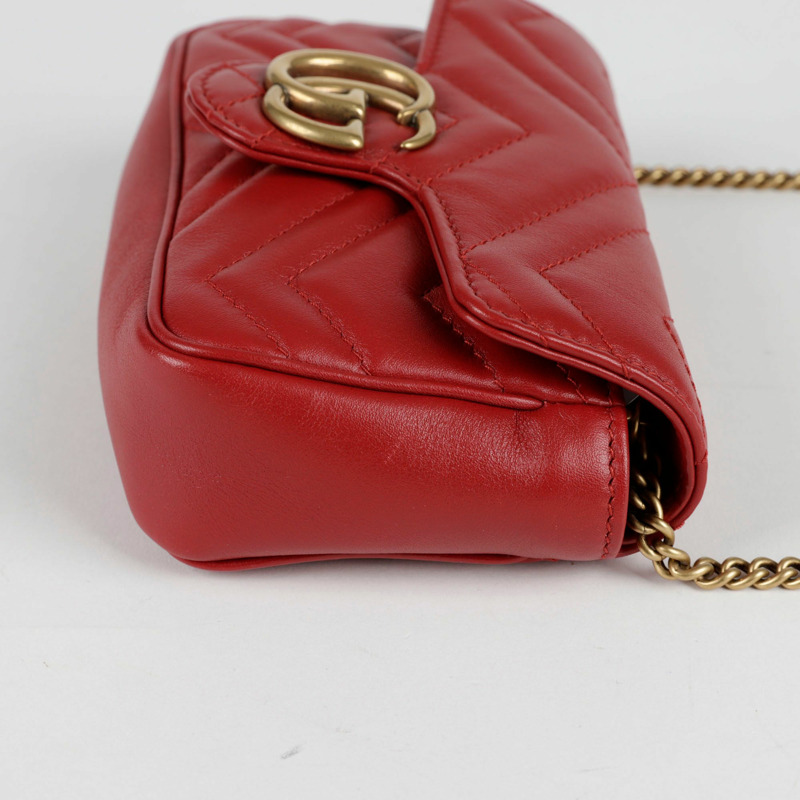 【包稅】GUCCI 476433 GG Marmont 超迷你鏈條單肩斜背包-7